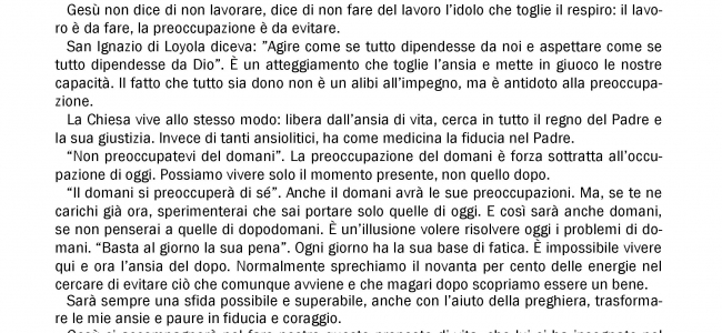 In Comunione della settimana